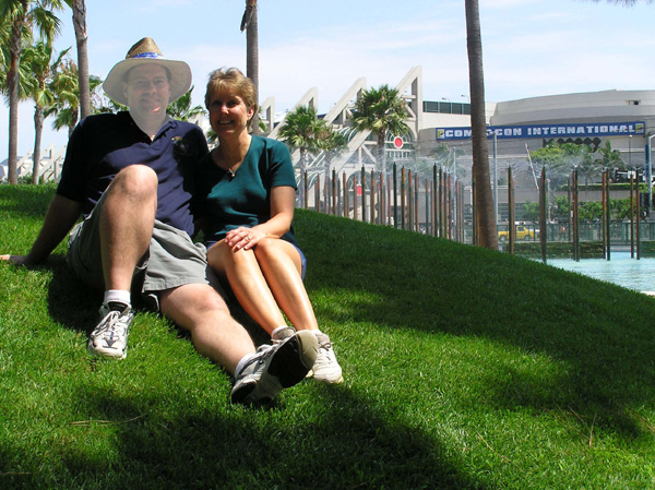 Barb and Kevin at the Fountain